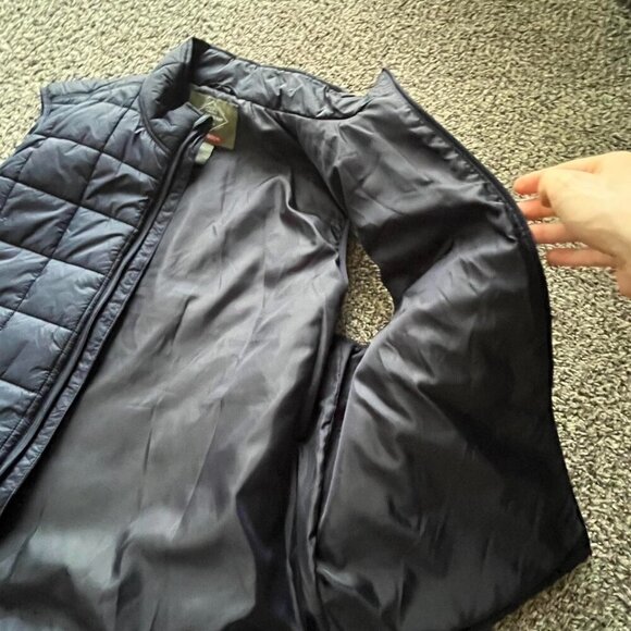 Navy Blue St Johns Bay Puffer Vest with Zippered Pockets, Men's Large, Thermal - Picture 6 of 6